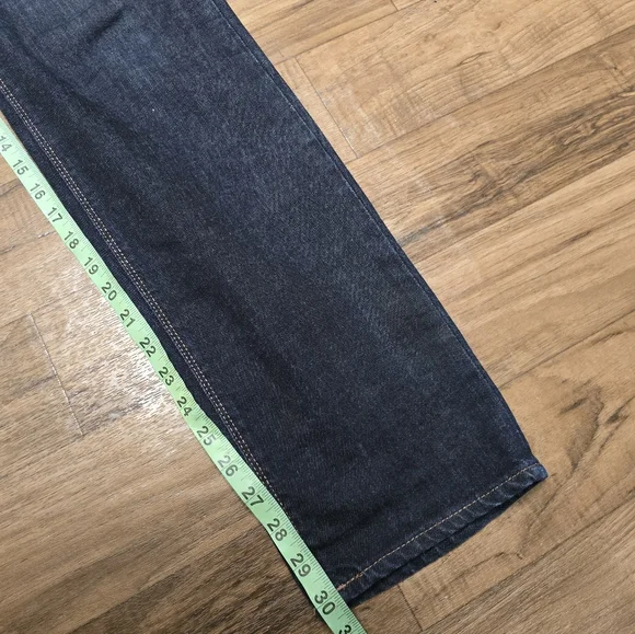 Hugo Boss Mens Jeans Slim Fit 34x30 Dark Wash Black Stretch - Picture 6 of 7